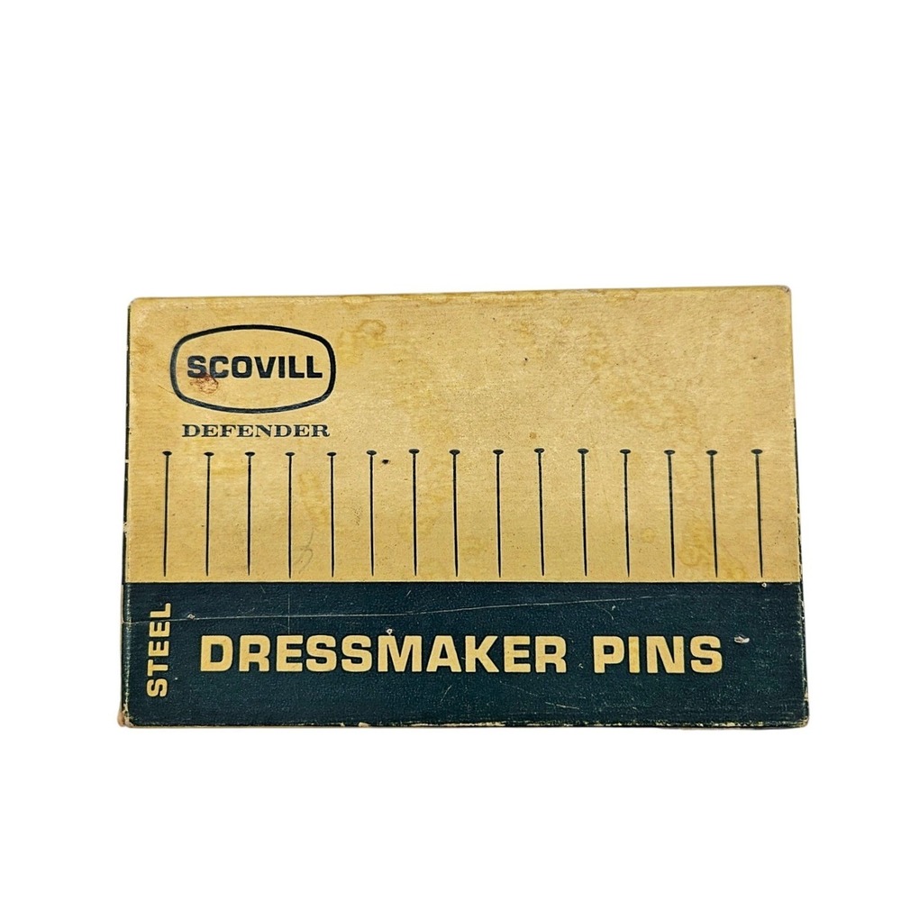 Scovill Defender Steel Dressmaker Pins for Medium Weight Fabrics Vintage‎ Pins